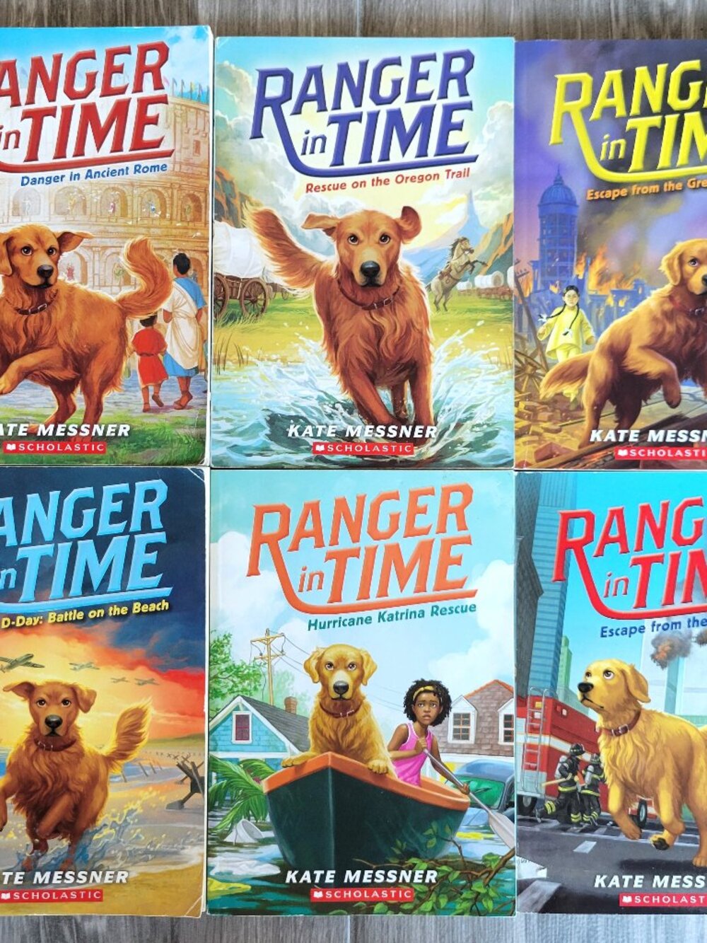 RANGER IN TIME DOG BOOKS SER. LOT OF 6 BY KATE MESSNER SCHOLASTIC NO DUPLICATES